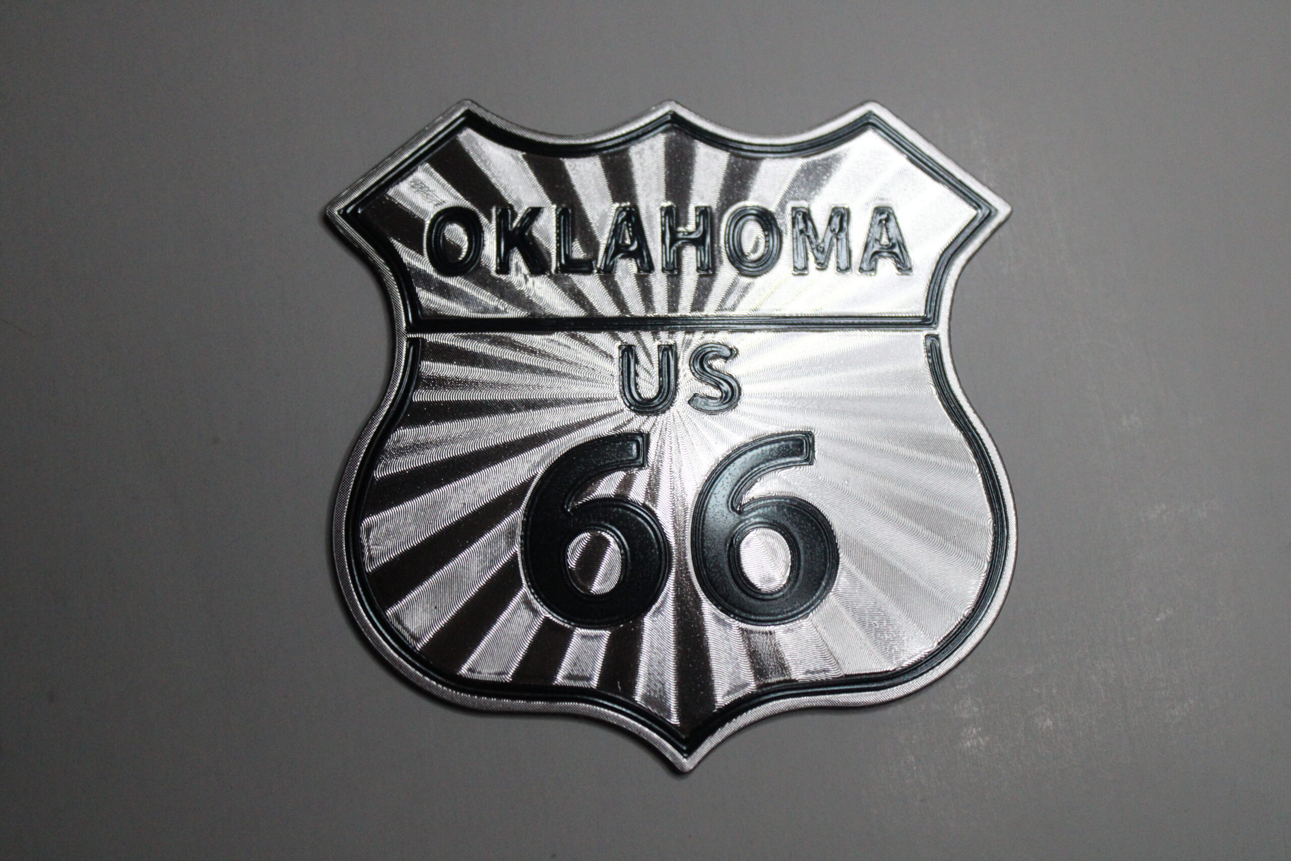 Route 66 Shield Highway Sign Shiny Magnet – Oklahoma